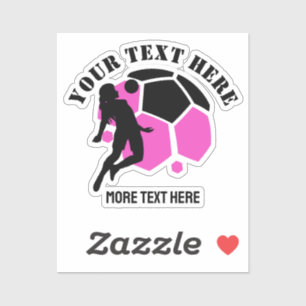 Sticker Fête d'anniversaire de football personnalisée pour