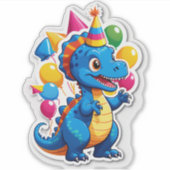 Sticker Fête d'anniversaire Dino-Mite !" (Enfants (Devant)