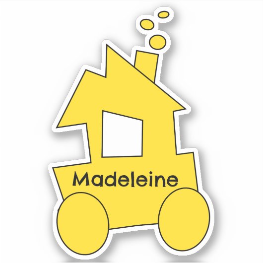 Sticker Fête d'anniversaire du petit train (Devant)