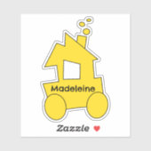 Sticker Fête d'anniversaire du petit train (Feuille)