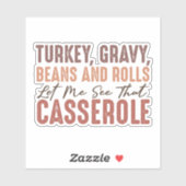 Sticker Fête de l'Action de grâce (Feuille)