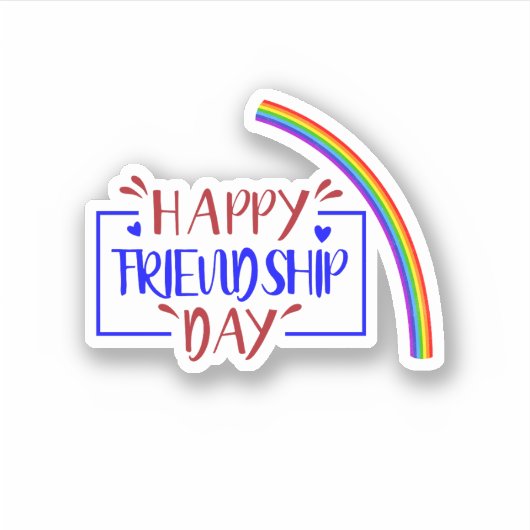 Sticker fête de l'amitié (Devant)
