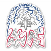 Sticker Fête de l'Indépendance Aigle américain (Devant)