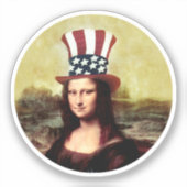 Sticker Fête de l'indépendance de Mona Lisa (Recto)