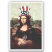 Sticker Fête de l'indépendance de Mona Lisa (Recto)