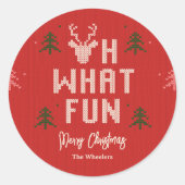 Sticker Fête de Noël moche (Devant)