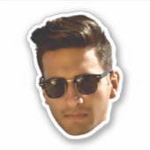 Sticker Fête d'enterrement de vie de jeune fille découpée  (Devant)