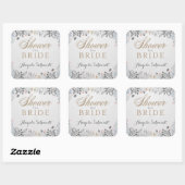 Sticker Fête des mariées de jardin délicat (Feuille)