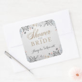 Sticker Fête des mariées de jardin délicat (Enveloppe)