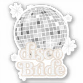 Sticker Fête des mariées Disco Ball Retro (Devant)