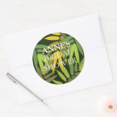 Sticker Fête des mariées frais et moderne (Enveloppe)