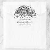 Sticker Fête des mariées noir et blanc élégant (Sac)