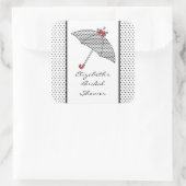 Sticker Fête des mariées parapluie (Sac)