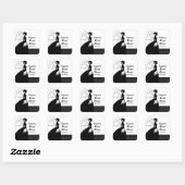 Sticker Fête des mariées Silhouette blanche (Feuille)