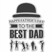 Sticker fête des pères (Devant)