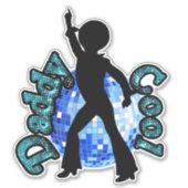 Sticker Fête des pères Dance Daddy Cool (Devant)