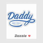 Sticker Fête des pères - Papa Depuis... (Feuille)