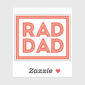 Sticker Fête des pères - Rad Papa (Feuille)