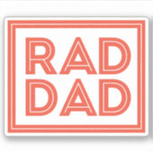 Sticker Fête des pères - Rad Papa (Devant)