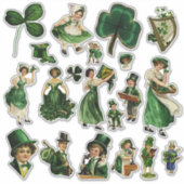 Sticker Fête vintage de la St Patrick (Devant)
