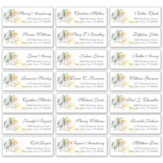 Sticker Fêtes religieuses Aquarelles Angels (Devant)