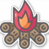 Sticker feu de camp (Devant)