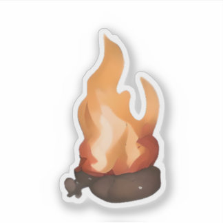 Sticker Feu de Campagne Flamboyant