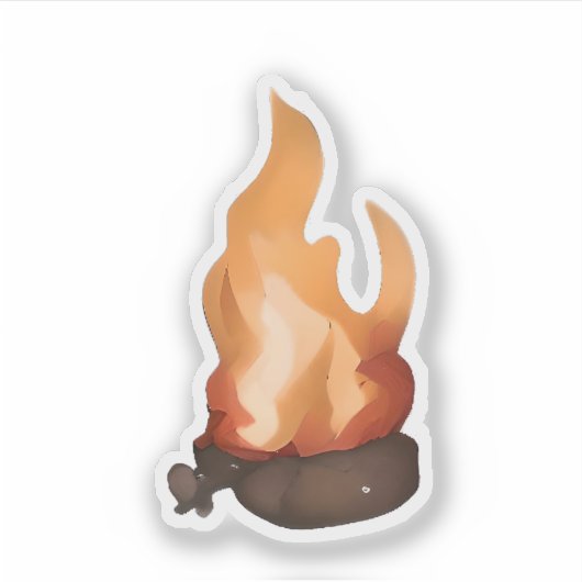 Sticker Feu de Campagne Flamboyant (Devant)