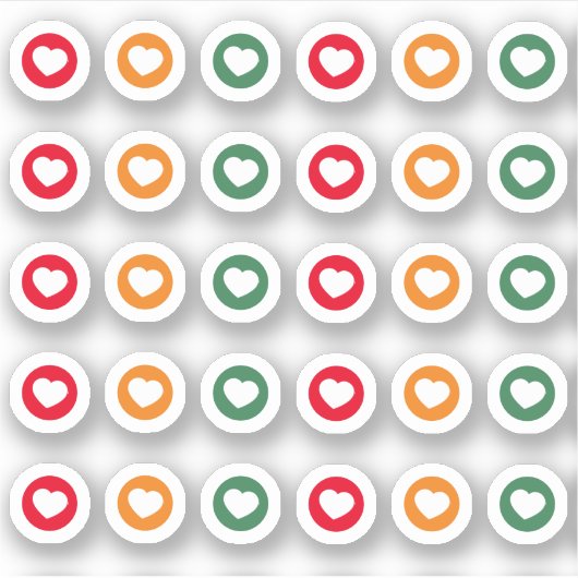 Sticker Feu de circulation à code couleur de distance soci (Devant)