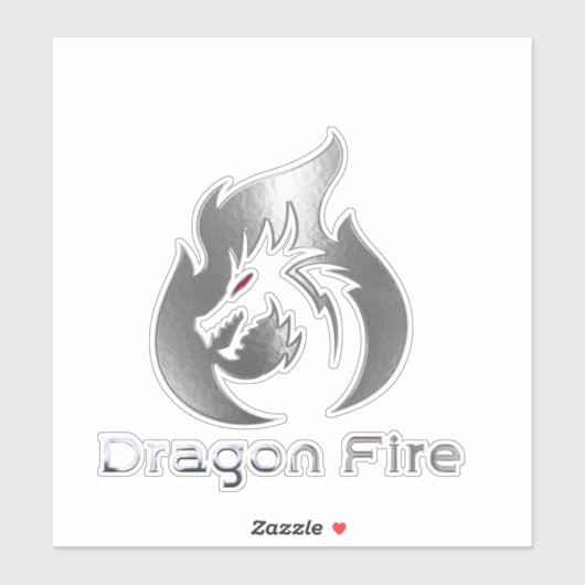 Sticker Feu de dragon (Feuille)