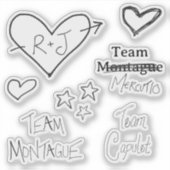 Sticker Feuille autocollante Romeo + Juliet (Devant)