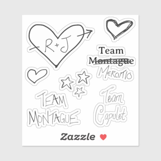 Sticker Feuille autocollante Romeo + Juliet (Feuille)