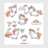 Sticker Feuille autocollante Unicorn (Feuille)