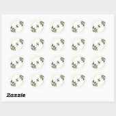 Sticker feuille classique en or vert (Feuille)