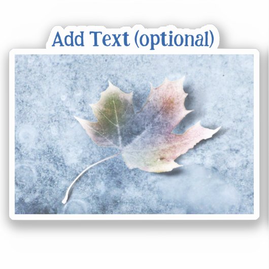 Sticker Feuille congelée (Recto)