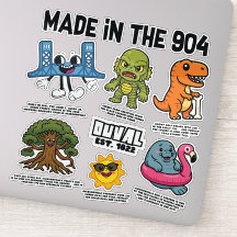 Feuille d'autocollant 904 icônes de vinyle