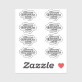 Sticker Feuille d'autocollant blanc de la Saint-Valentin (Feuille)