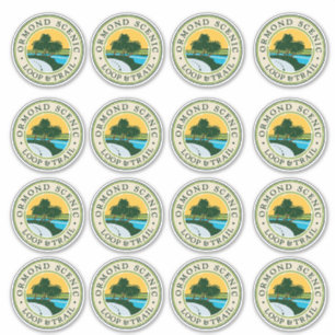 Sticker Feuille d'autocollant Boucle Pittoresque Ormond - 