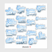 Sticker Feuille d'autocollant de calcul de la vitesse de c (Feuille)