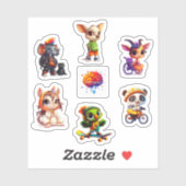 Sticker Feuille d'autocollant de caractères Divergee 2 (Feuille)