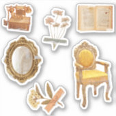 Sticker Feuille d'autocollant du planificateur Antiquités  (Devant)