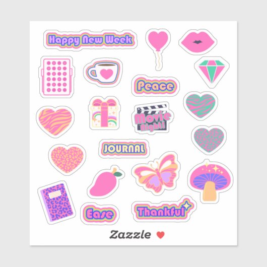 Sticker Feuille d'autocollant en vinyle à découpe sur mesu (Feuille)