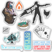 Sticker Feuille d'autocollant en vinyle mat Cayde Medium 6 (Devant)