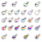 Sticker Feuille d'autocollant Potions de fierté (Devant)