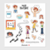 Sticker Feuille d'autocollant Shreds (Feuille)