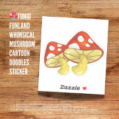 Sticker Feuille d'autocollant Vinyl pour champignon rouge 