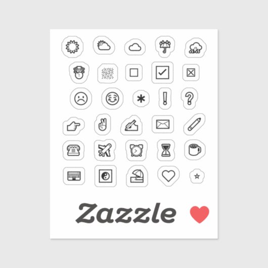 Sticker Feuille d'autocollant vinylique Journal/Planer (Feuille)