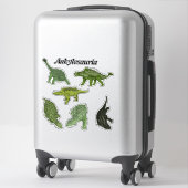 Sticker Feuille d'autocollants Ankylosauria (Sur valise)