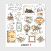 Sticker Feuille d'autocollants Cosy Vintage Vibes (Feuille)