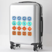 Sticker Feuille d'autocollants d'affirmation de croissance (Sur valise)
